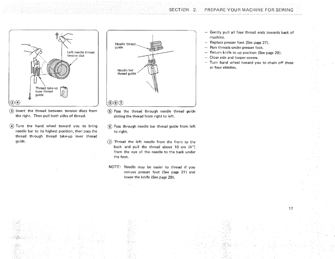 Sears 385.16631 owner manual Bdb, Prepare Your Machine FORSEWgNG 