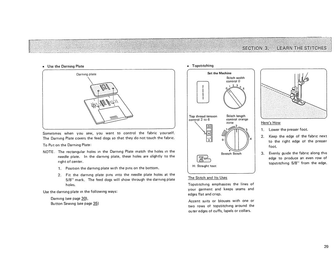 Sears 385.17724 owner manual HeresHow Lower the presser foot, Set the Machine 