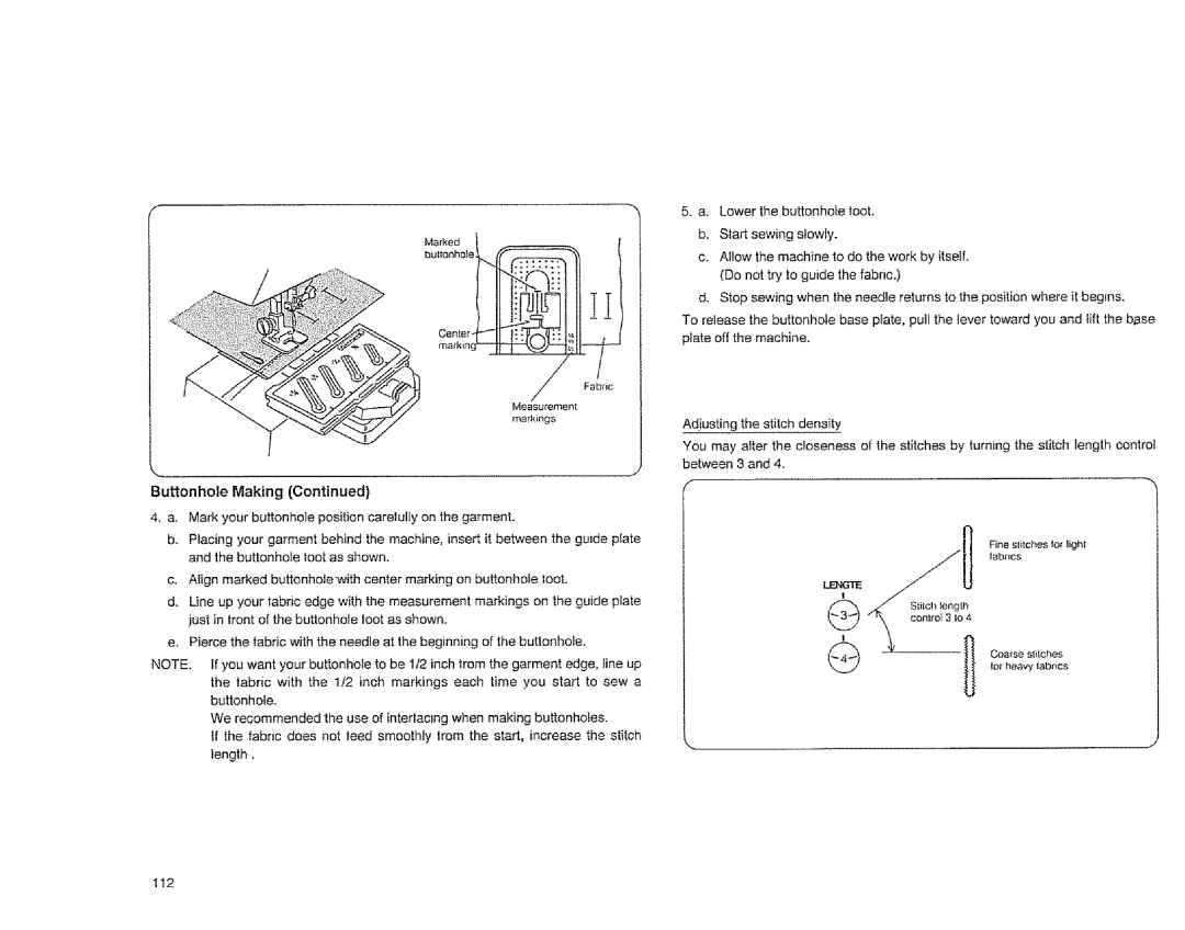 Sears 385.1883 manual Lengte, 112 