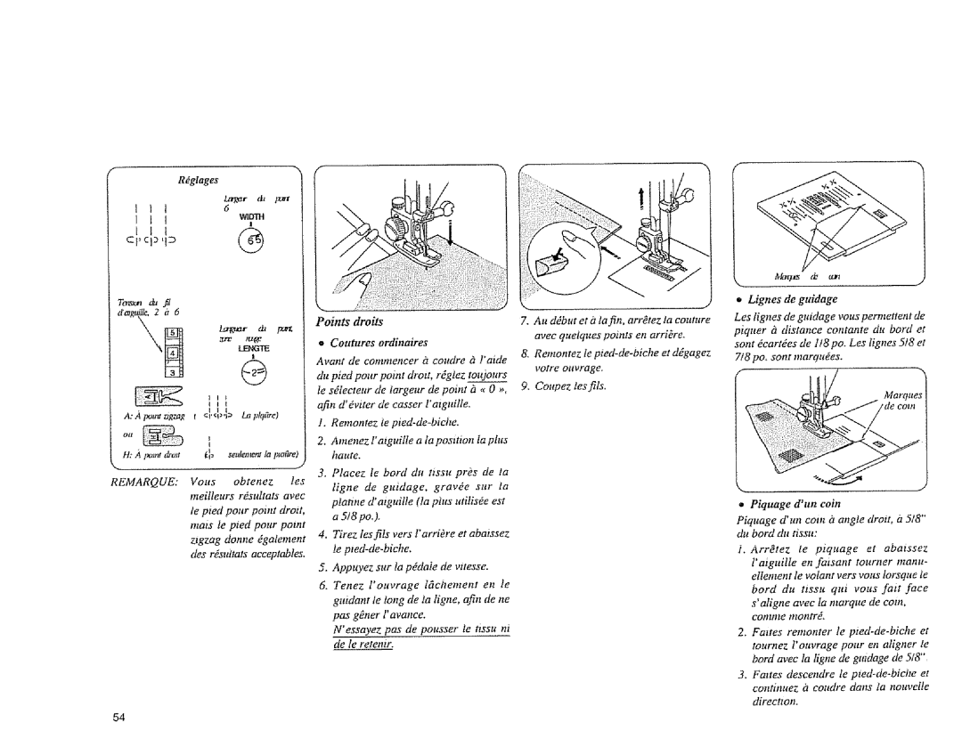 Sears 385.1883 manual Rdglages, Marfes tb ux 