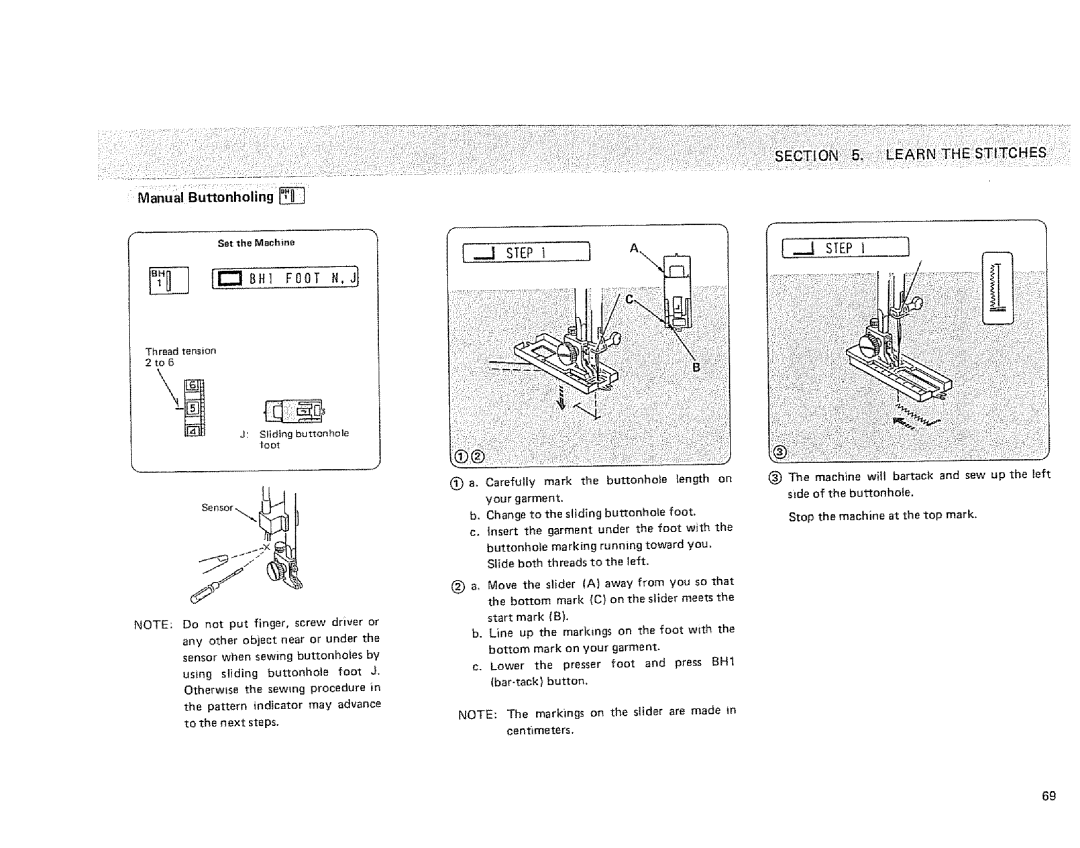 Sears 385.1915 owner manual Is EPi, Manual BuOnhoiing 