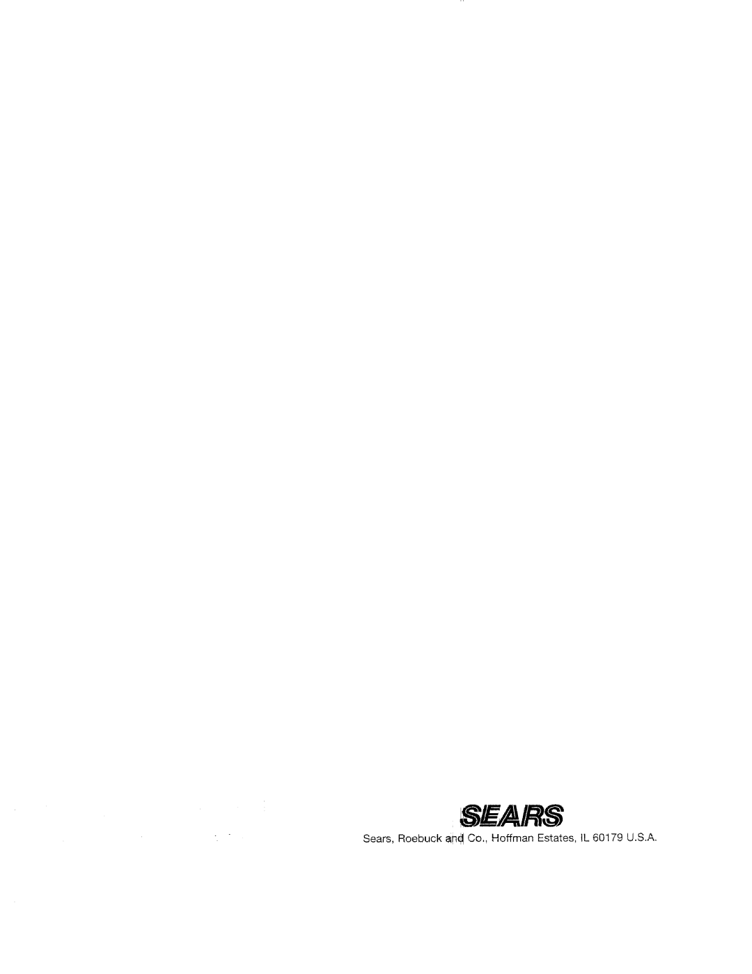 Sears 437.83235 owner manual Sears 