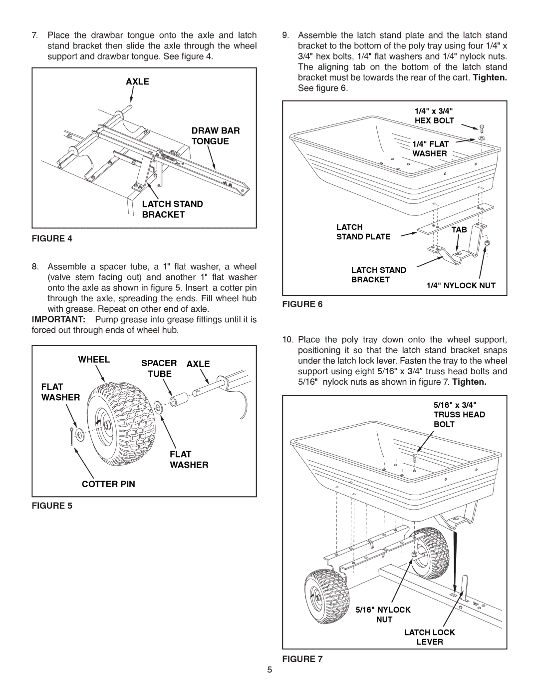 Sears 45-01754 owner manual Draw BAR, Tongue, Latch Stand, Bracket, Wheel Spacer Axle Tube Flat Washer Cotter PIN 