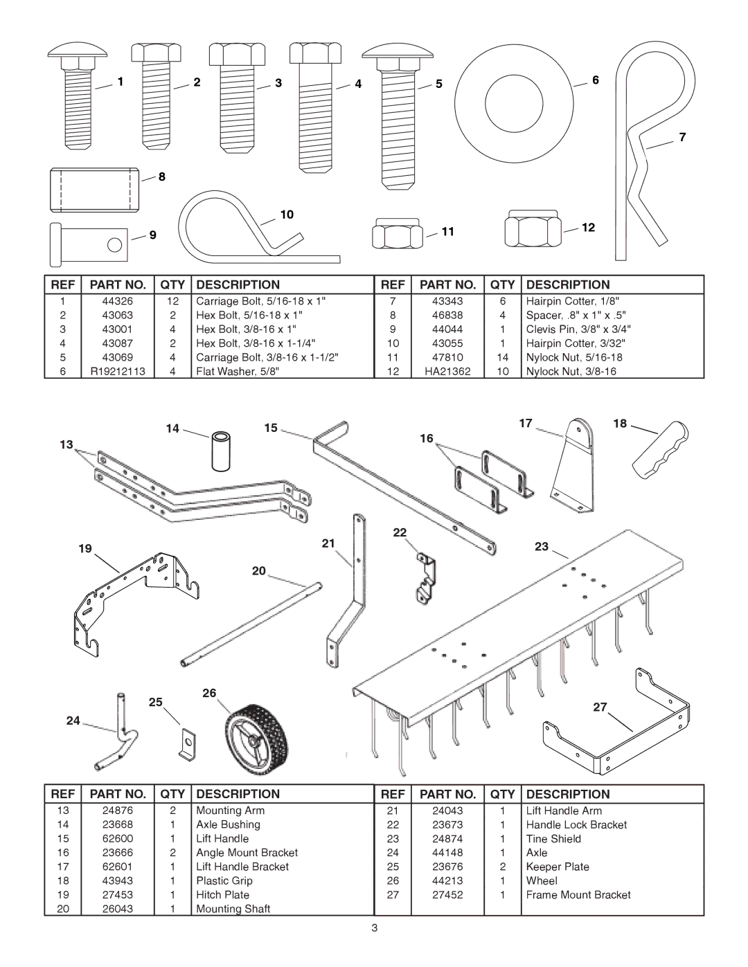 Sears 45-04381 owner manual QTY Description 