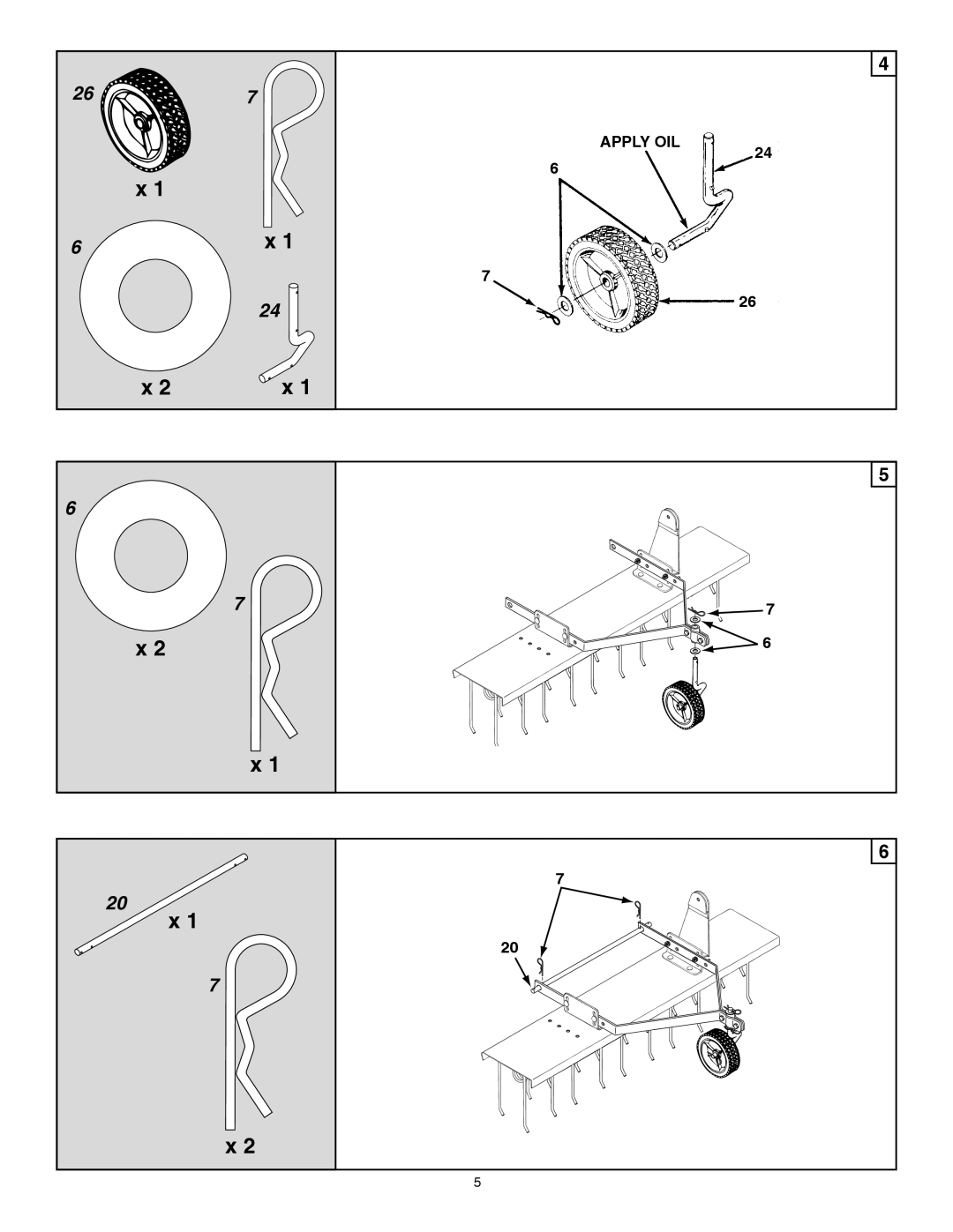 Sears 45-04381 owner manual Apply OIL 