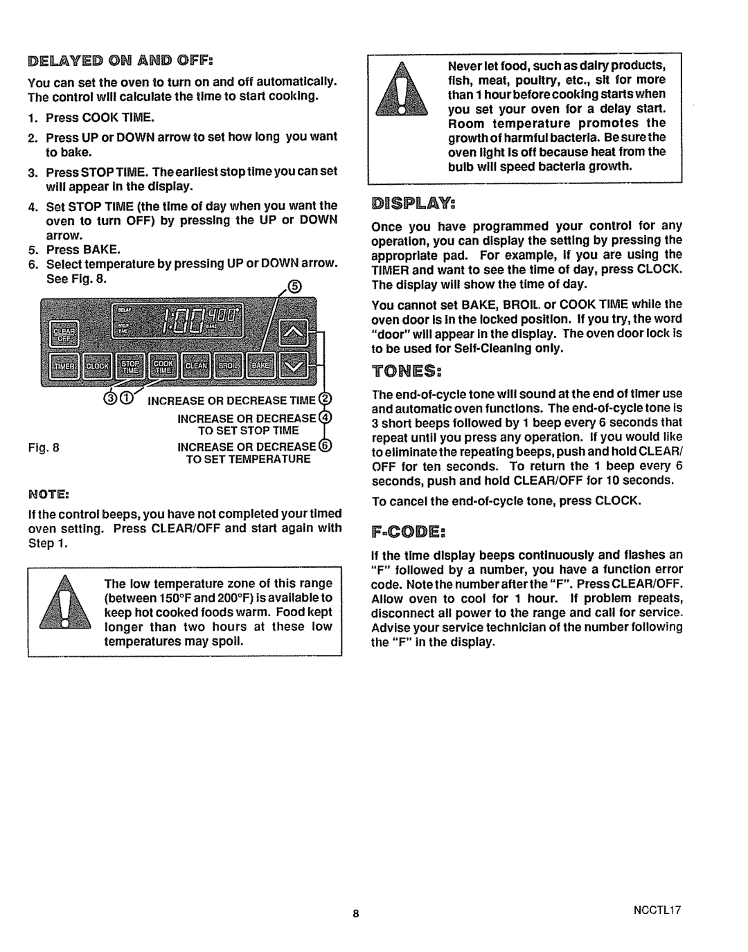 Sears 46725, 46729 manual Tohe$, Dbsplay 