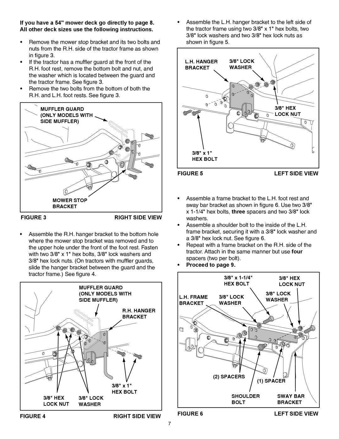 Sears 486.248463 owner manual Right Side View Left Side View 