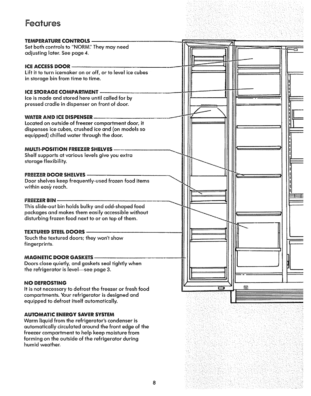 Sears 51278, 51271 manual Features 