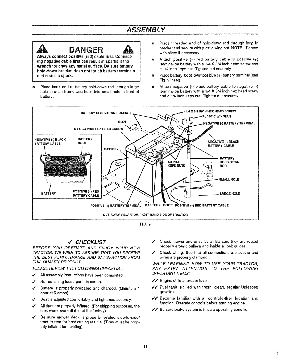 Sears 536.25587 owner manual oo+,+, Assembly, # Checklist, Please Review The Following Checklist 
