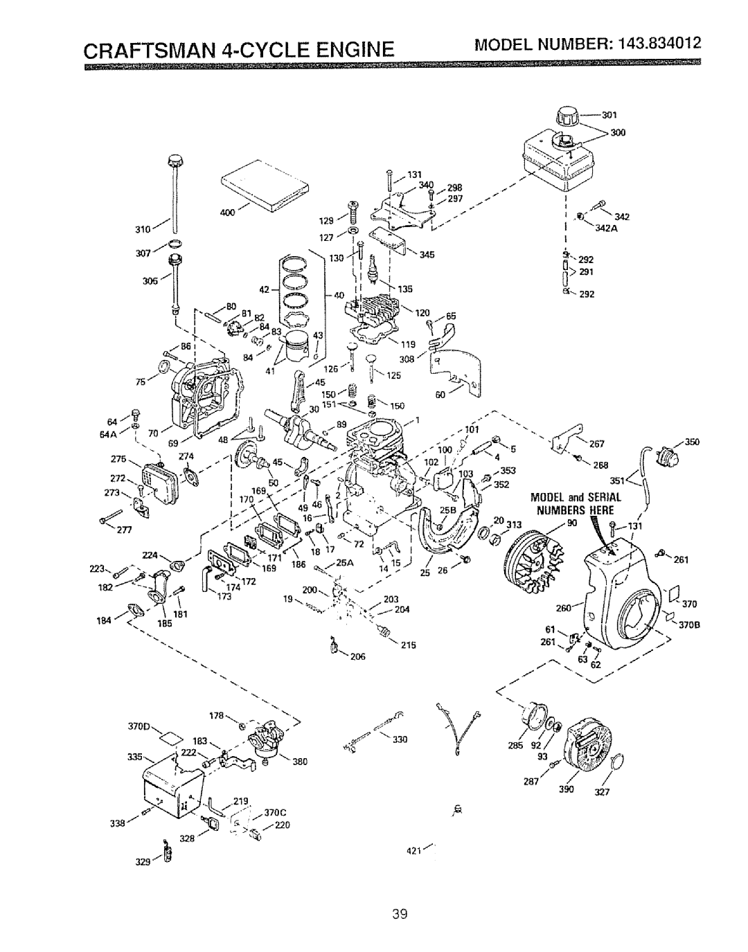 Sears 536.886531 owner manual Craftsman 4-CYCLE Engine 