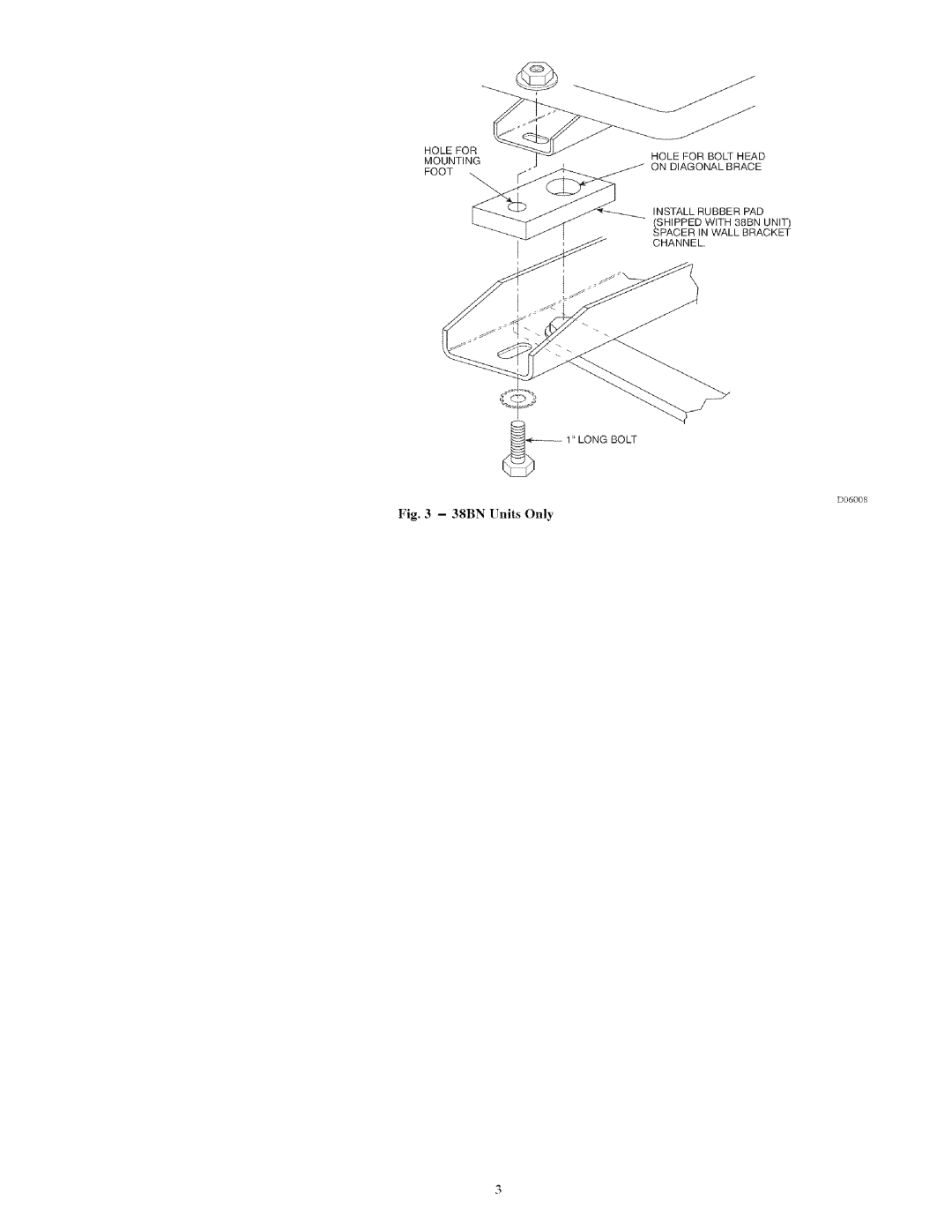 Sears 53DS900078, 53DS900077 installation instructions 38BN Units Only 