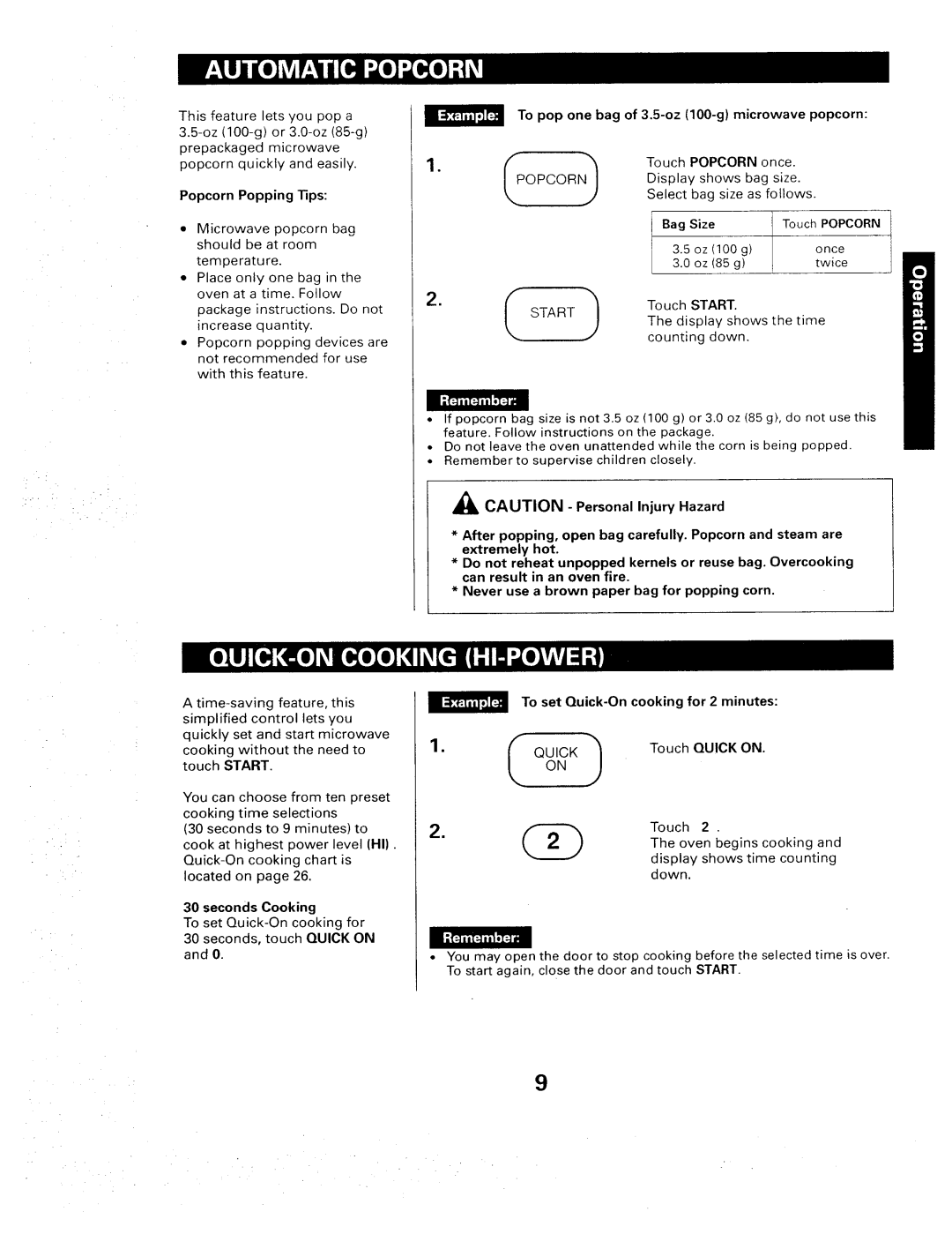 Sears 565. 66480 owner manual Start 