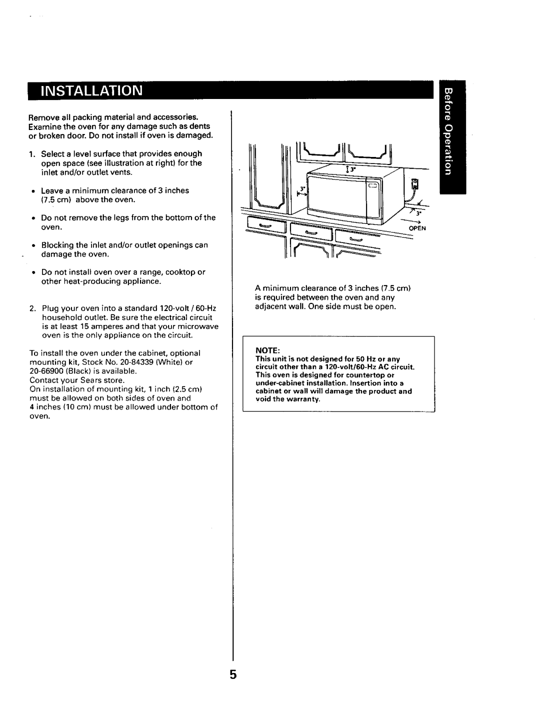 Sears 565.66101 owner manual Open 