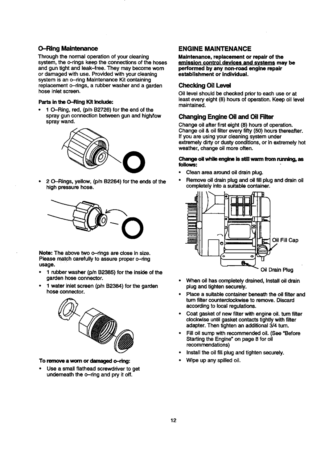 Sears 580.768050 manual Toramowawomordamegedo-ring, RingMaintenance, Engine Maintenance 