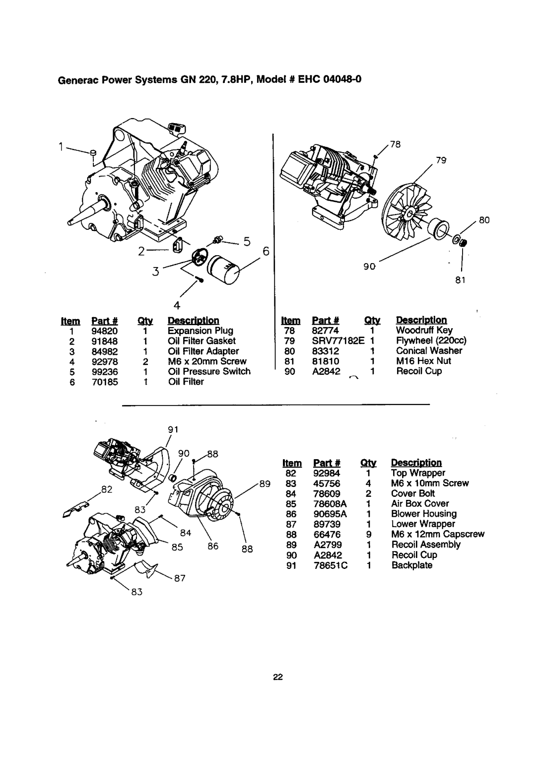 Sears 580.768050 manual 84 