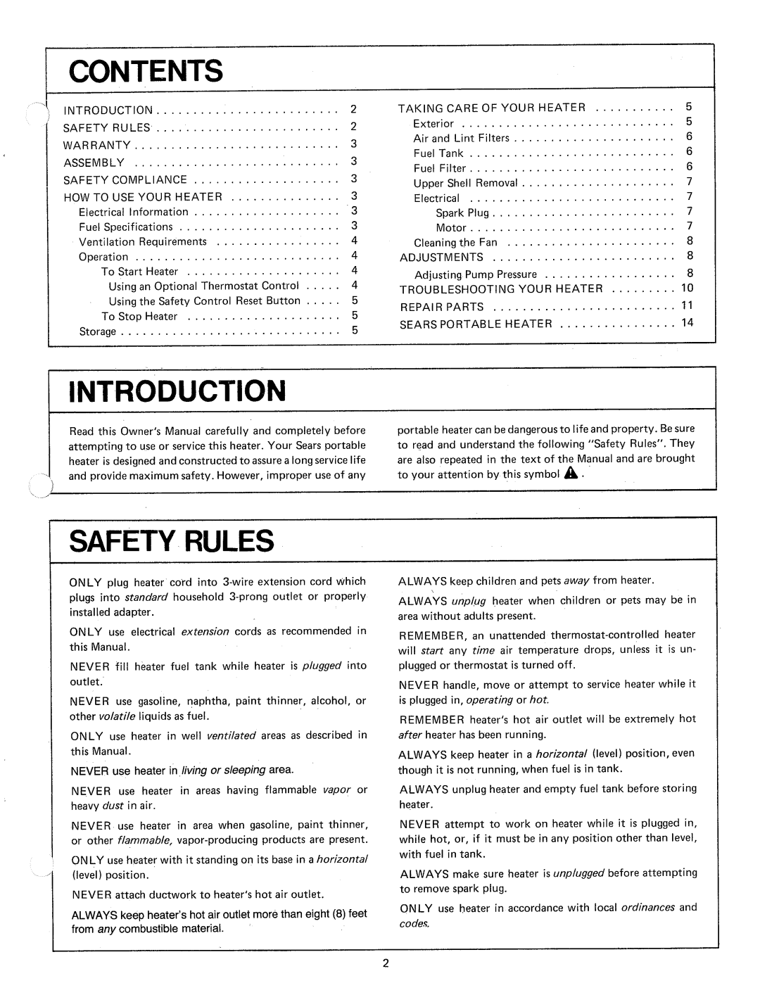 Sears 583.356 manual 
