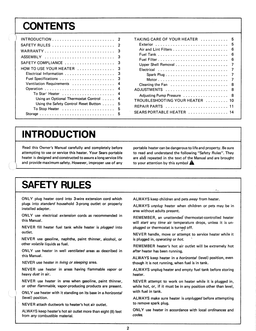 Sears 583.35601 manual 