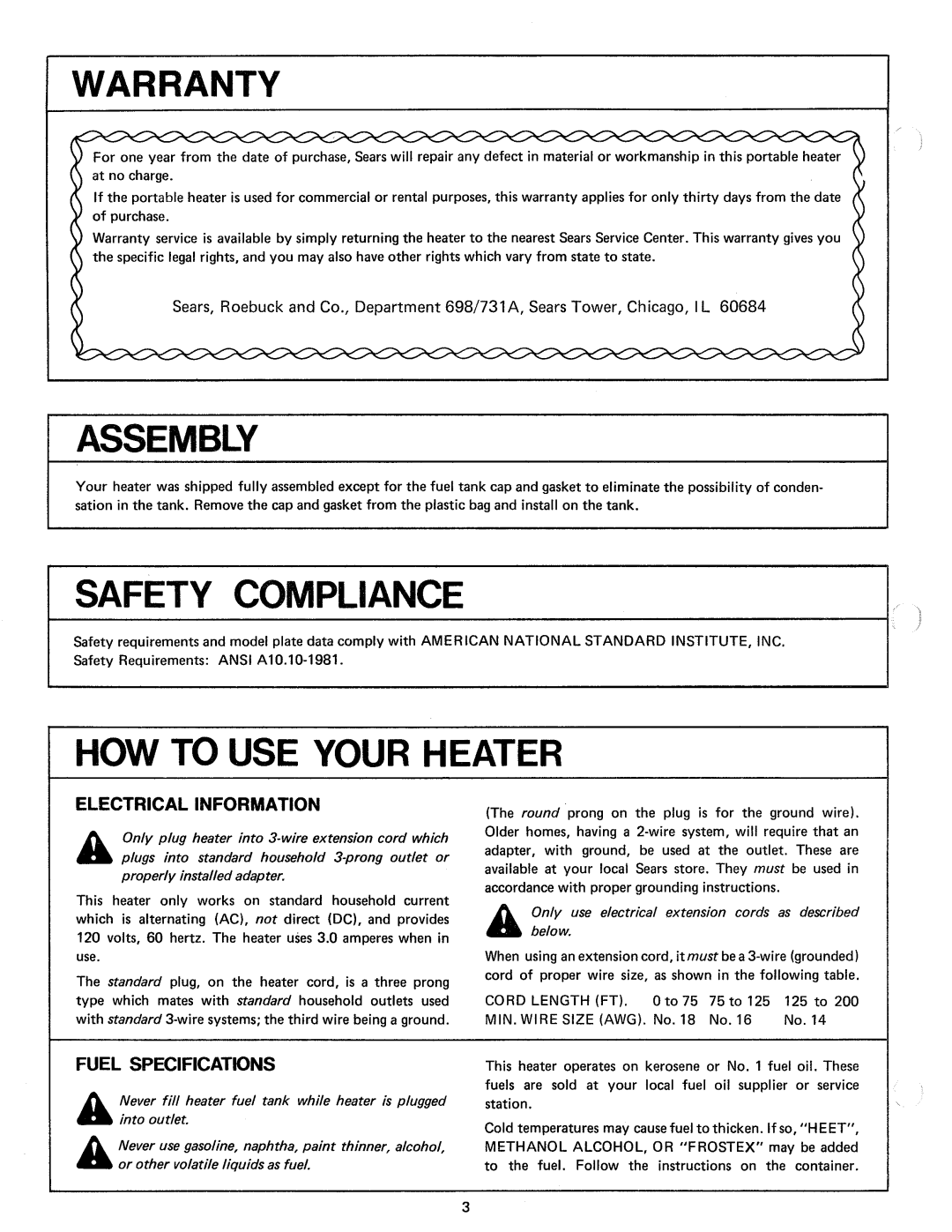 Sears 583.35601 manual 