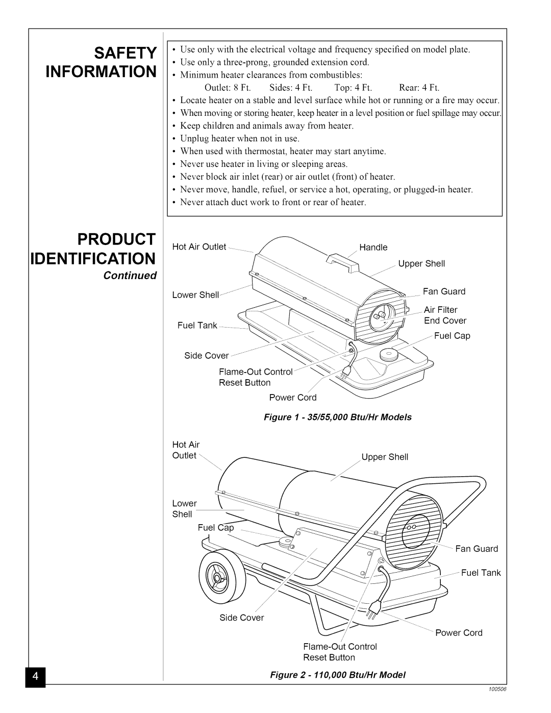 Sears 583.35682, 583.35683, 583.3565 owner manual Safety Information Product Identification, Control, Continued 
