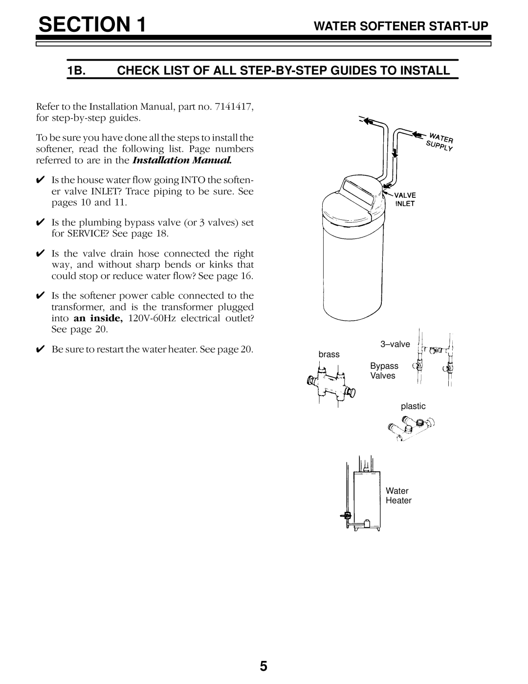 Sears 625.34845, 625.34844 owner manual ±valve 