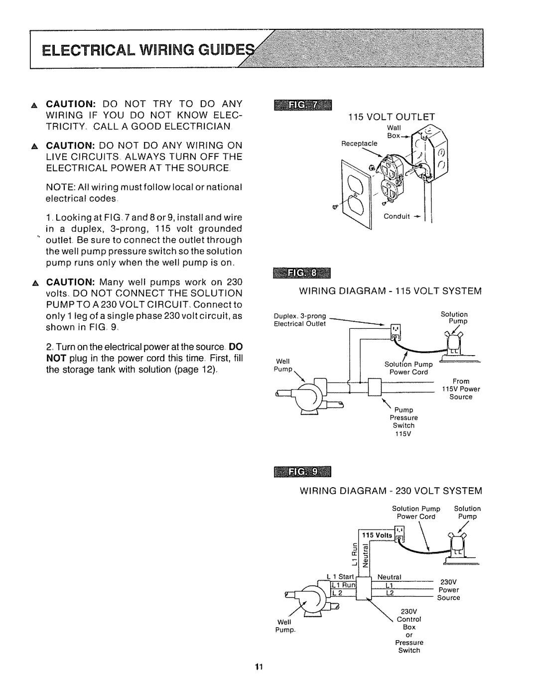 Sears 625.34929 owner manual Volt Outlet, Wiring Diagram 115 Volt System, Wiring Diagram 230 Volt System 