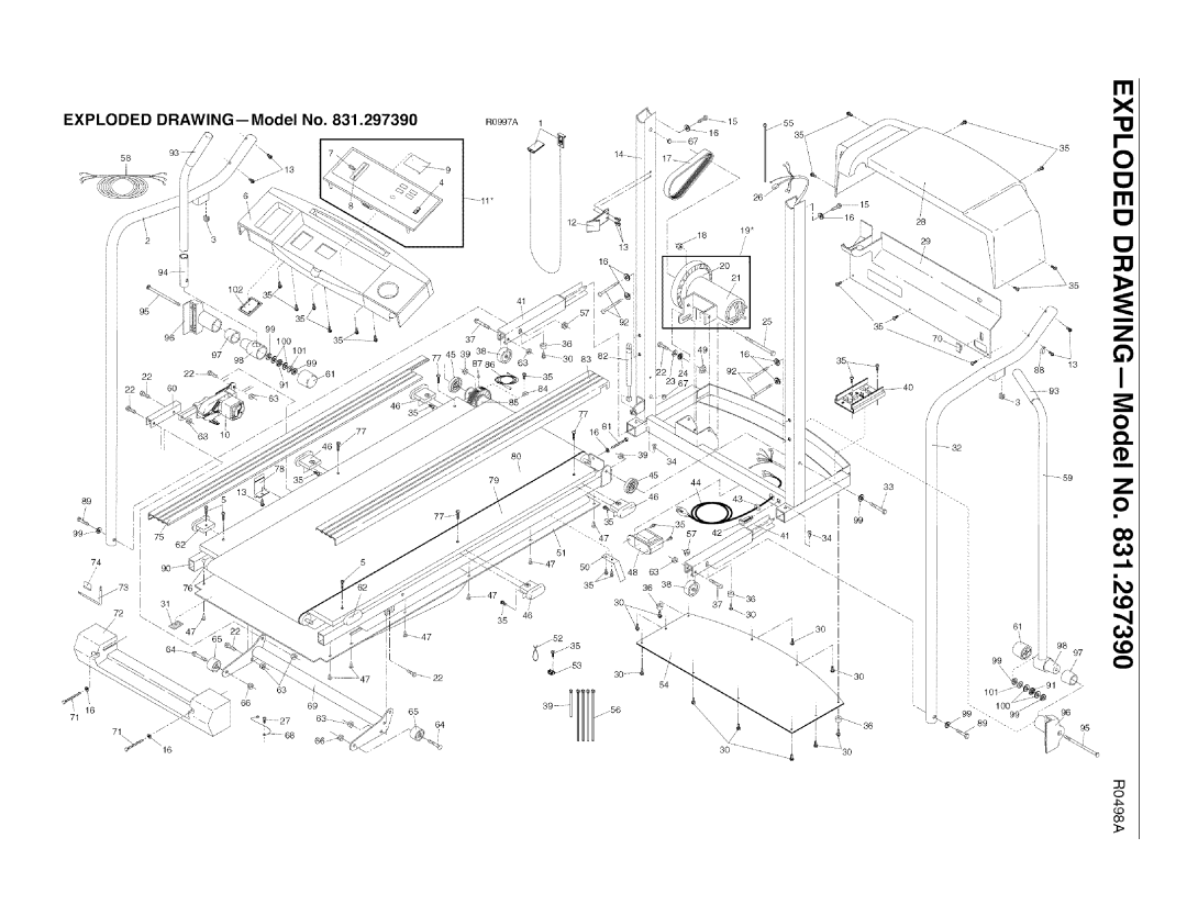 Sears 631.29739 user manual Exploded DRAWING--Model No 