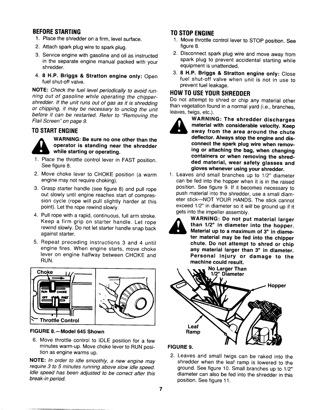 Sears 653B, 645B manual 
