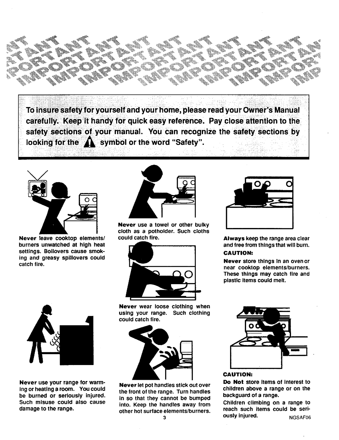 Sears 71381 warranty Looking for Symbol or the word Safety, NGSAF06 