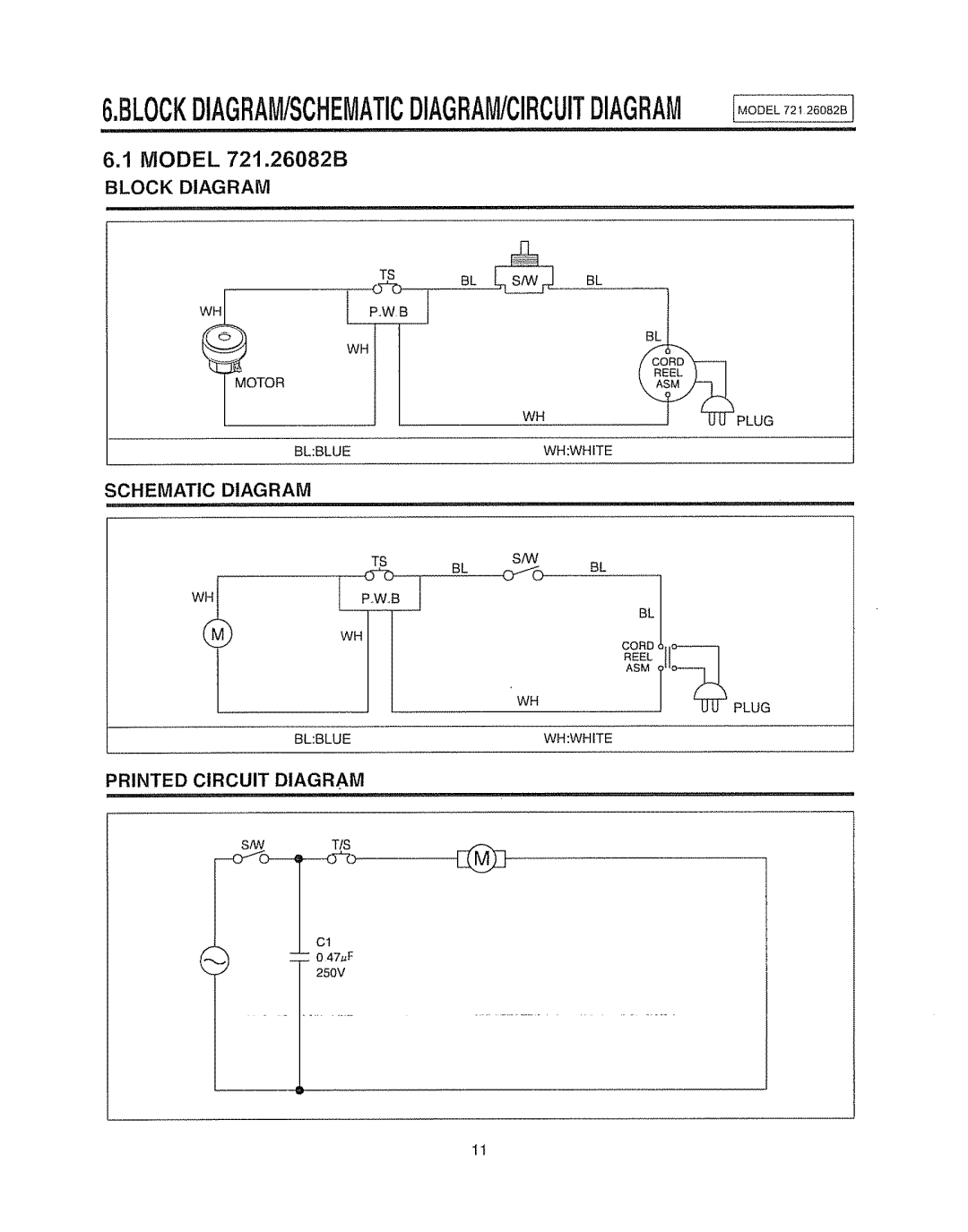 Sears 721.26082B manual Oo, tio o 