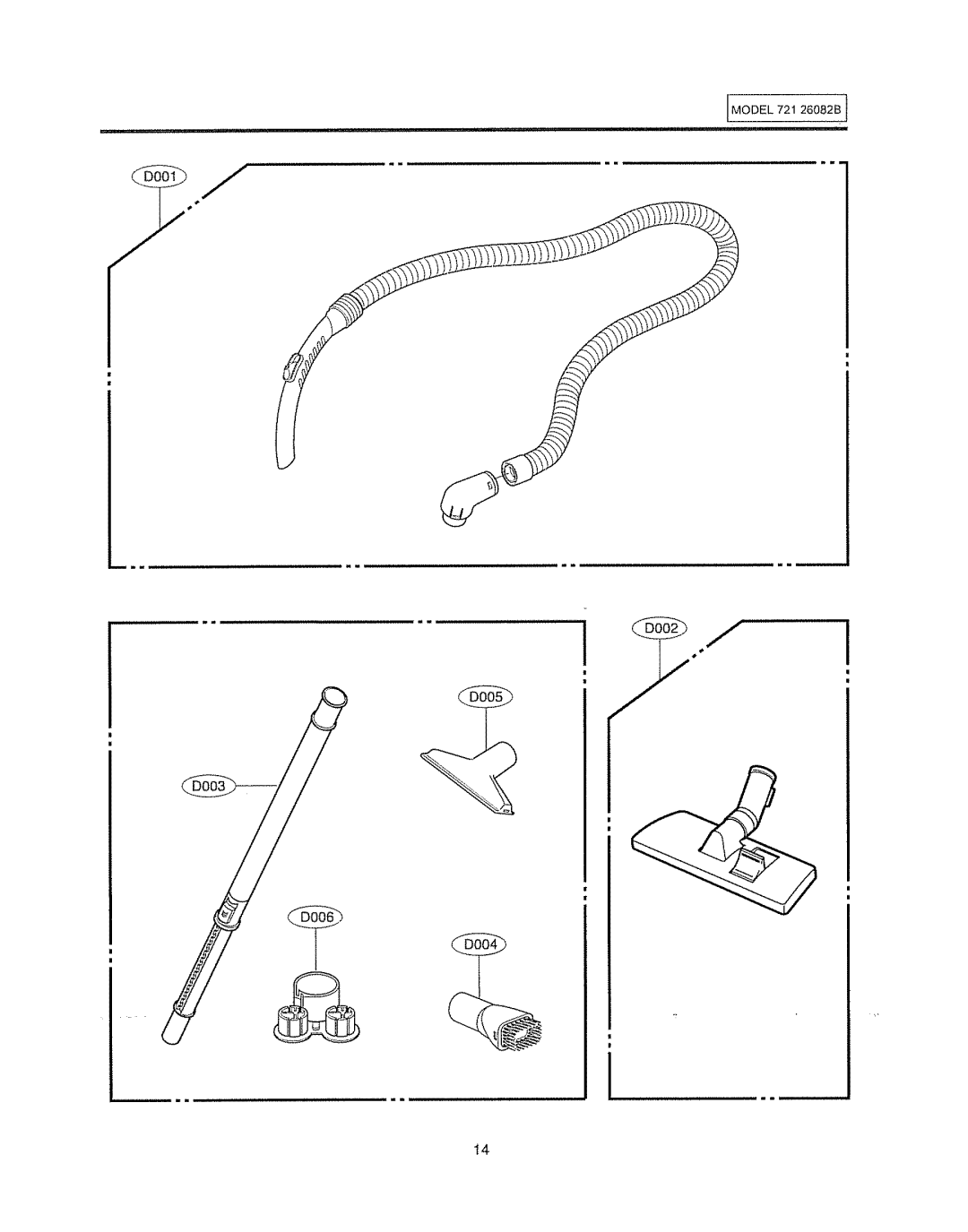 Sears 721.26082B manual IMOOEL7212002B1 