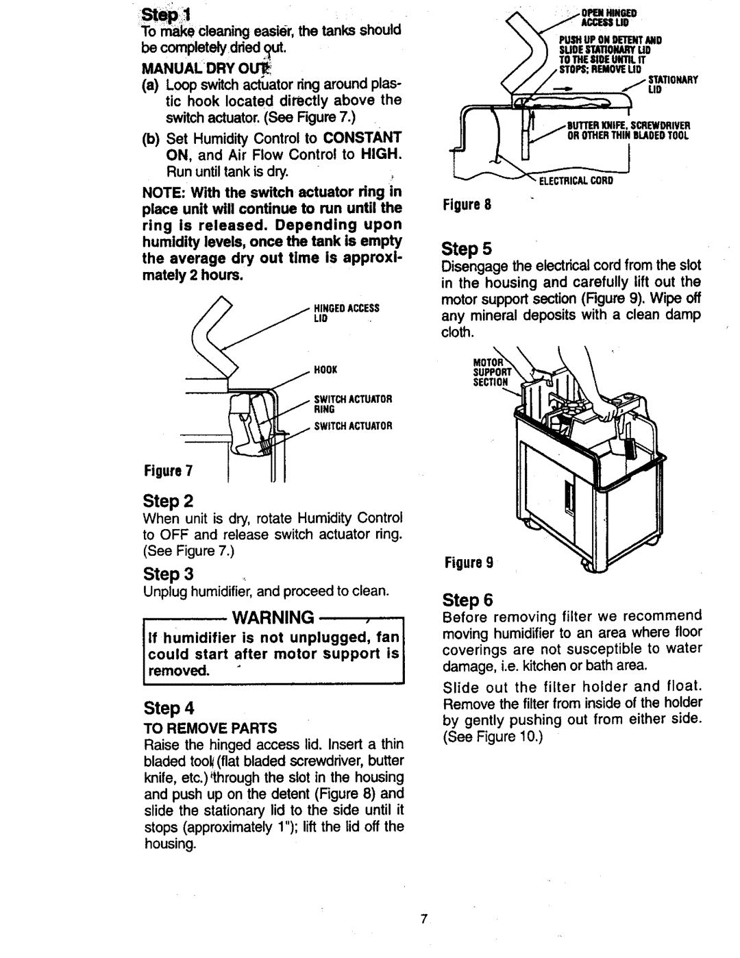 Sears 758.14808 owner manual To Remove Parts 