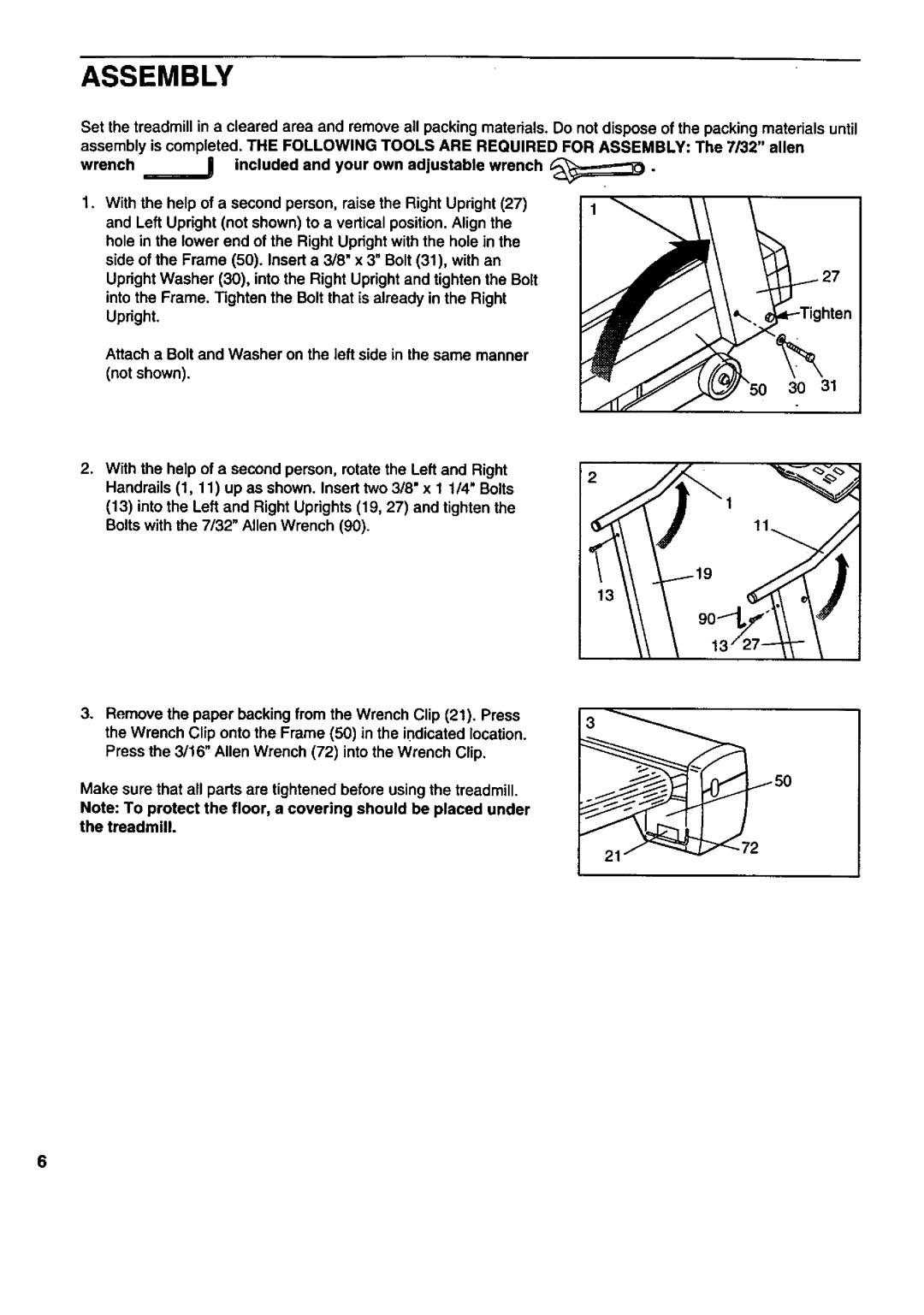 Sears 831 297241 owner manual Assembly 