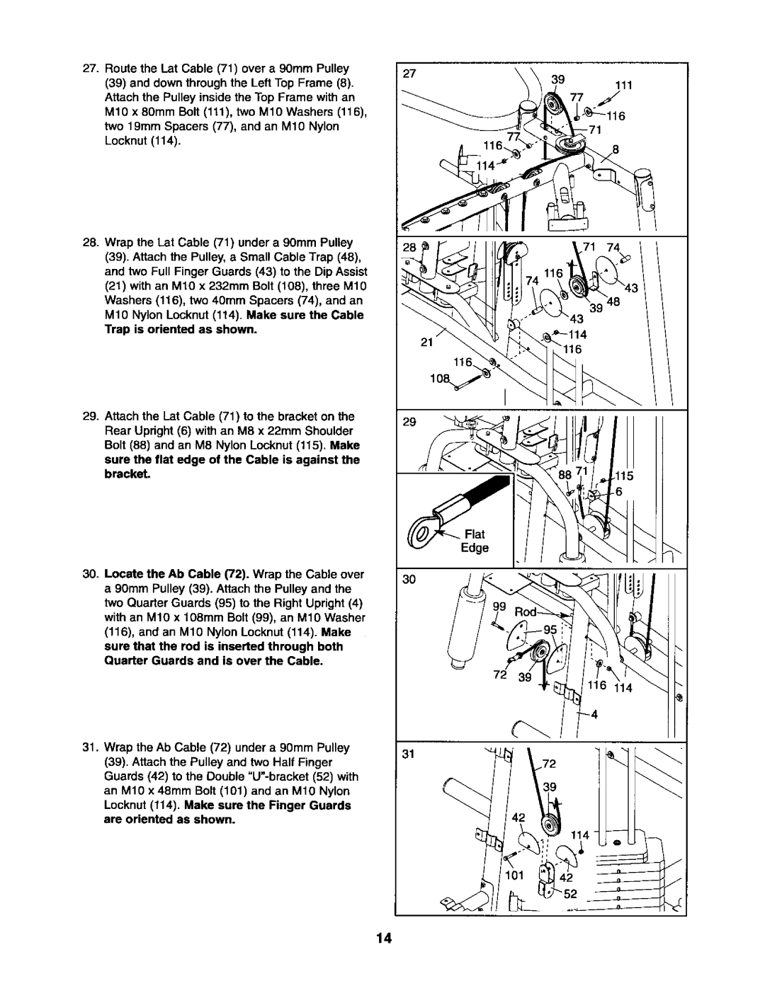 Sears 831.15403 user manual Trap is oriented as shown, O71 