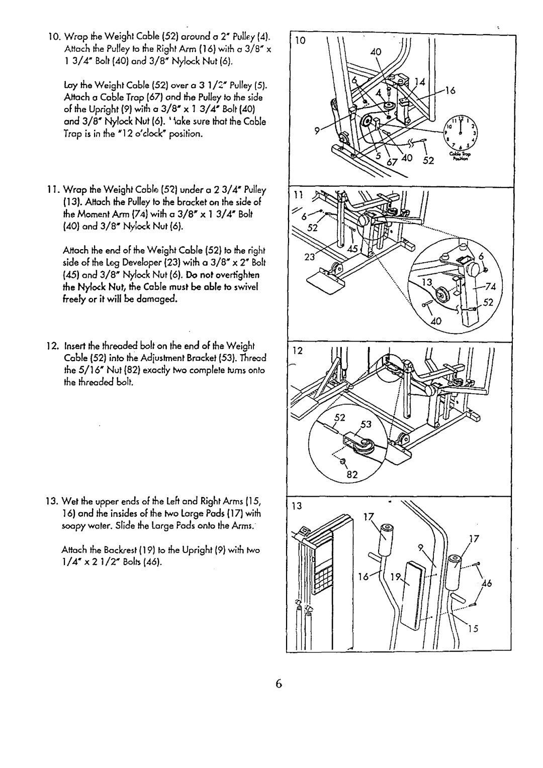 Sears 831.15934 manual Freely or it will be damaged 