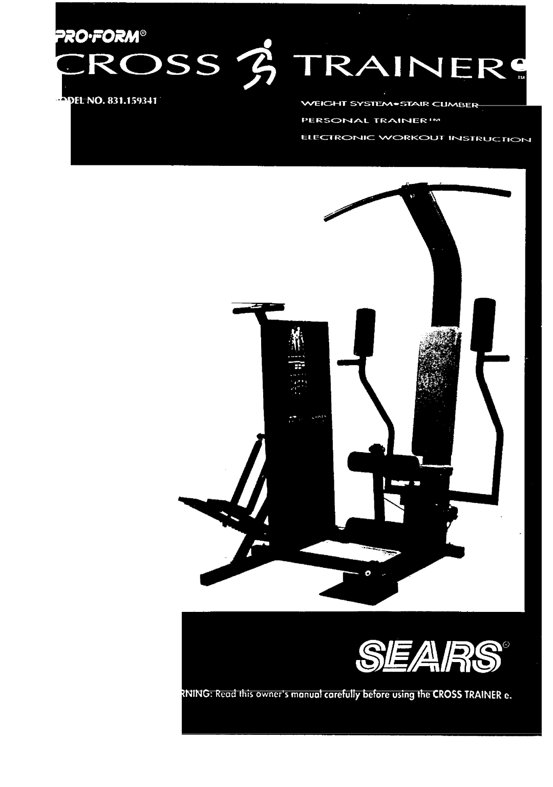 Sears 831.159341 manual 