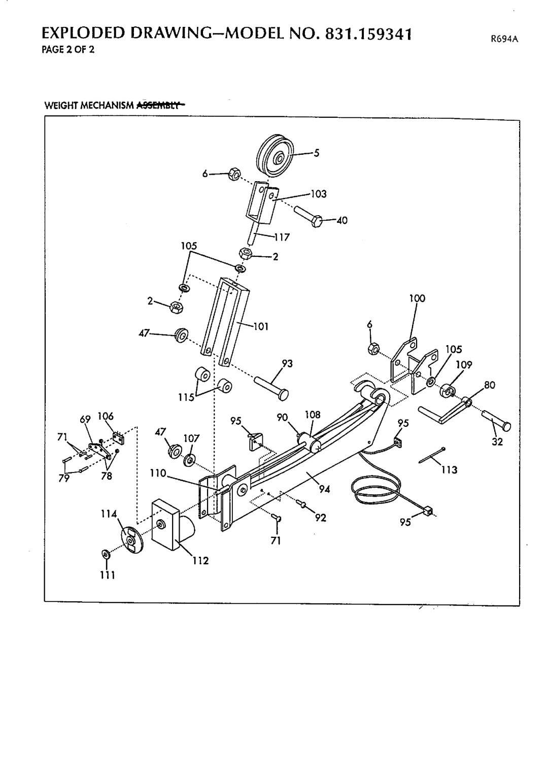 Sears 831.159341 manual PAGE2 