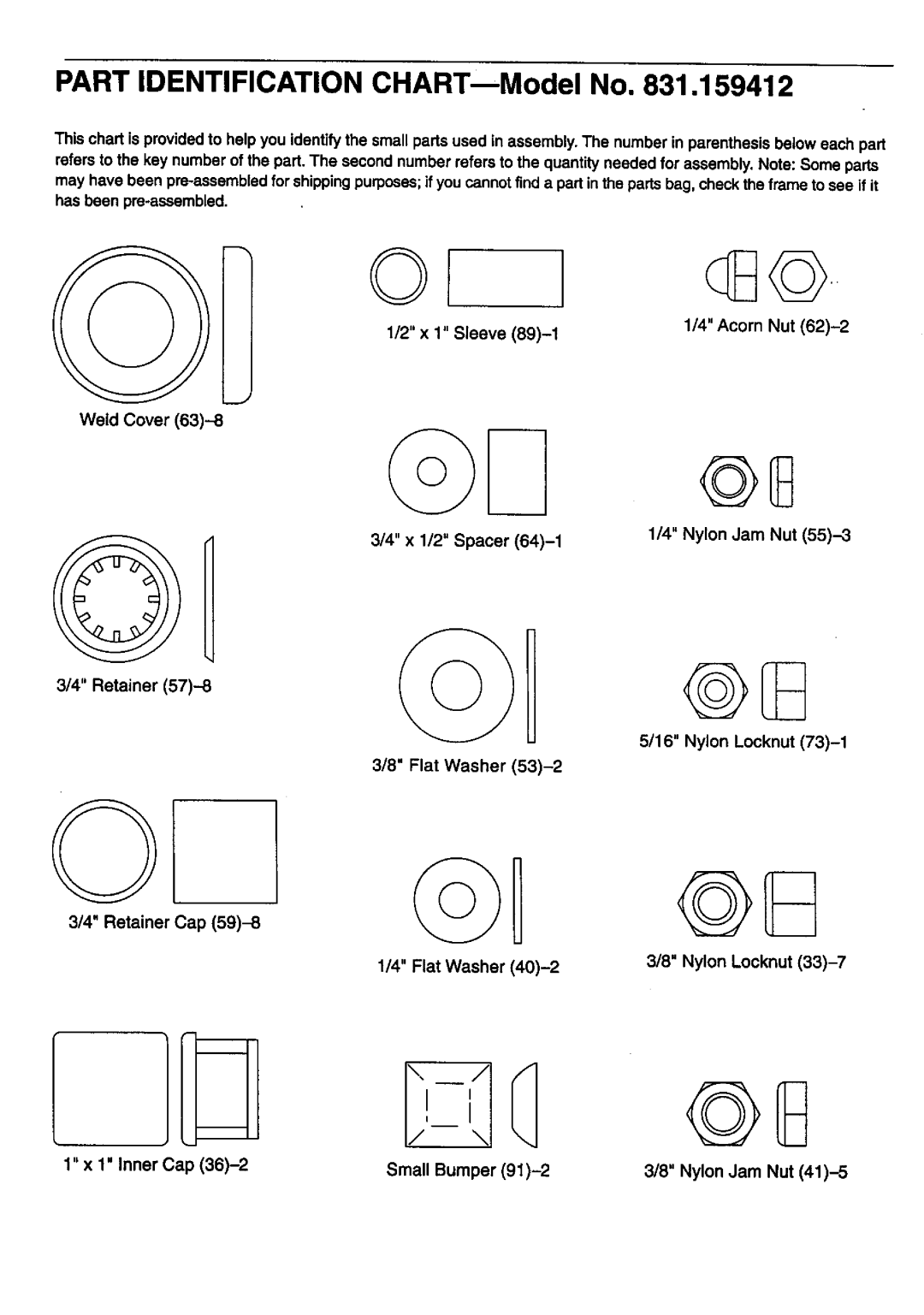 Sears 831.159412 user manual FI --,/@8 