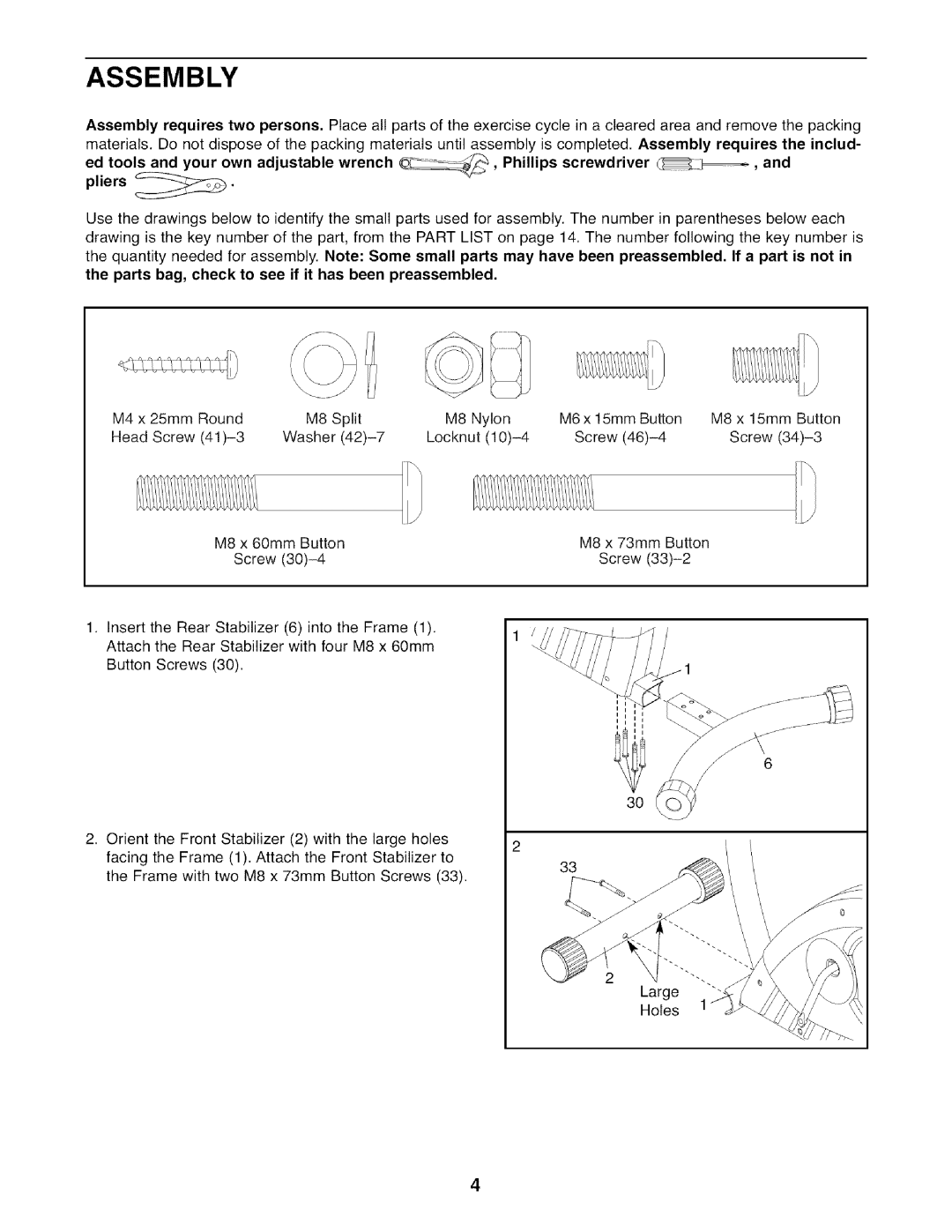 Sears 83,121,600.00 user manual Assembly 