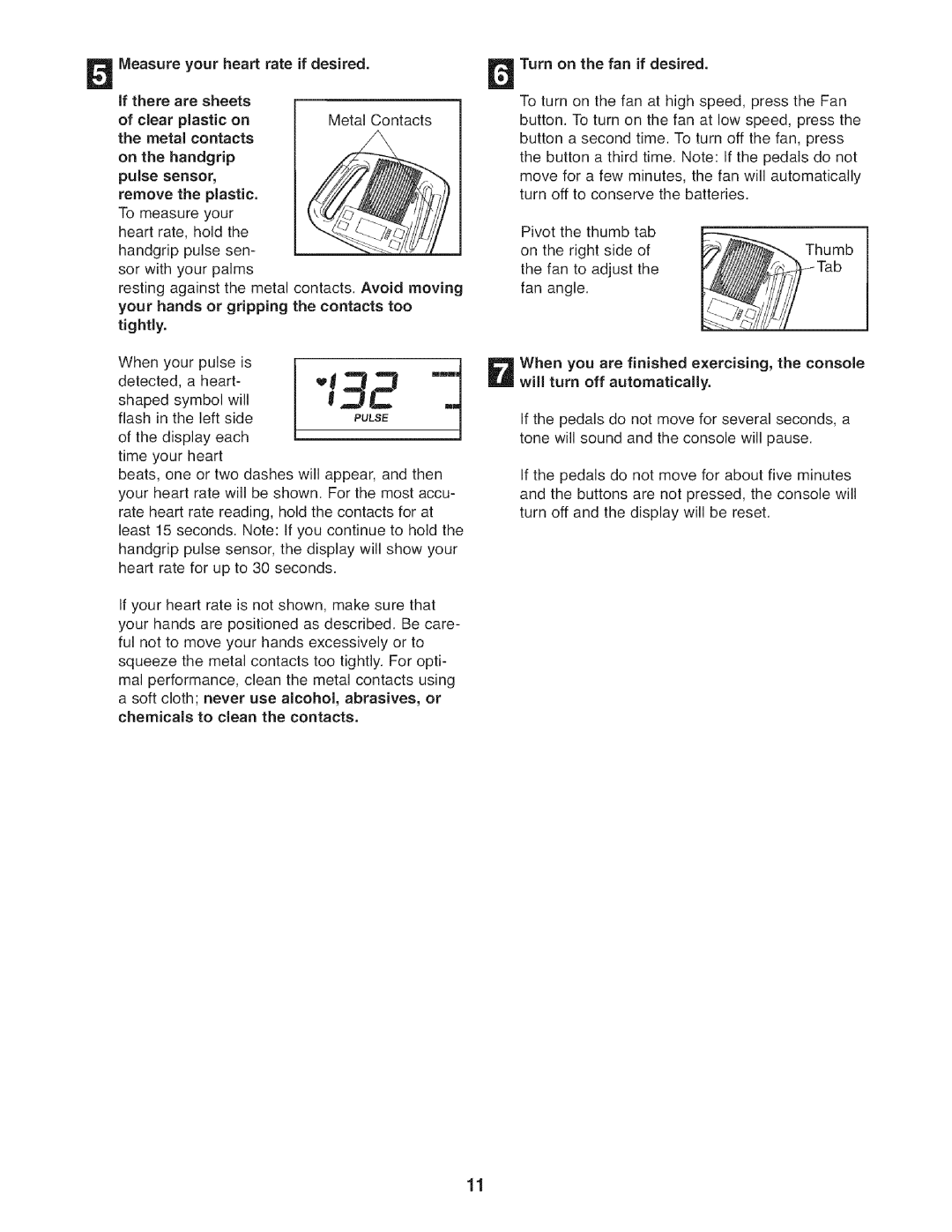 Sears 831.21641.1 user manual Metal contacts On the handgrip 