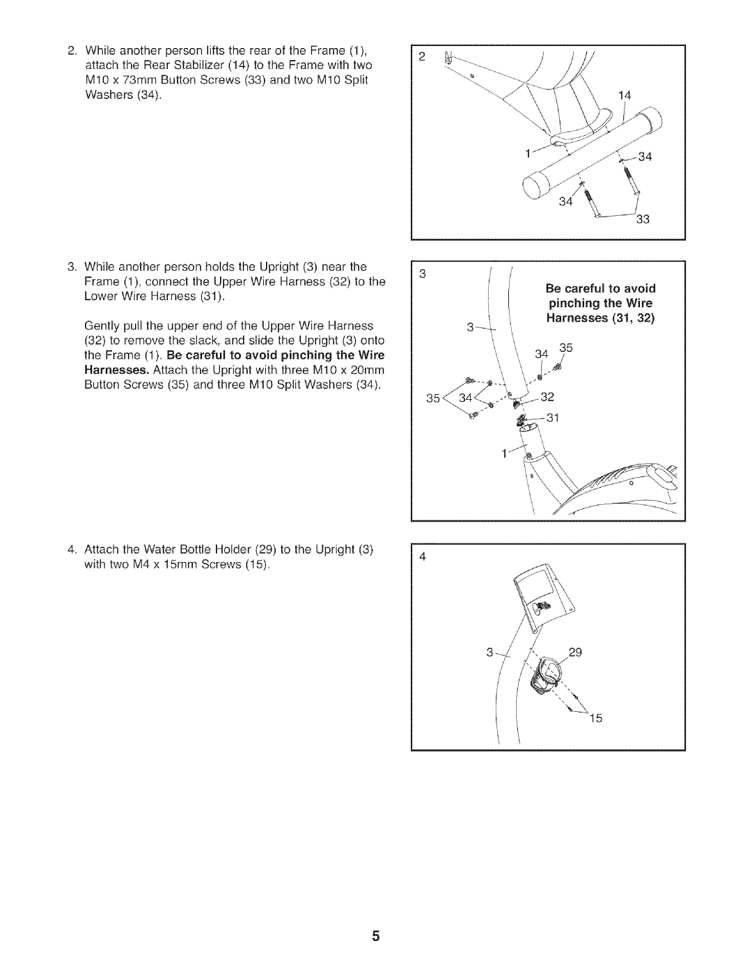 Sears 831.21641.1 user manual Washers34, Harnesses 31 