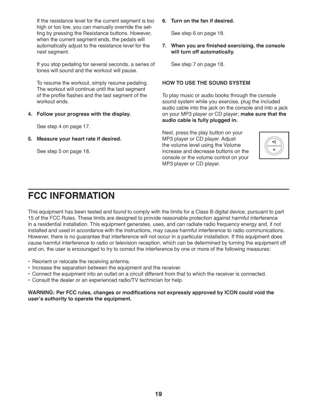 Sears 831.23953.0 user manual FCC Information, HOW to USE the Sound System 