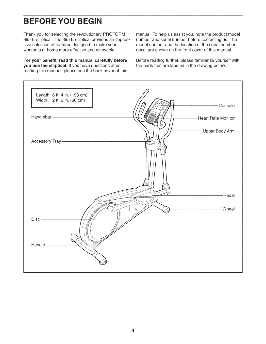 Sears 831.23953.0 user manual Before YOU Begin 