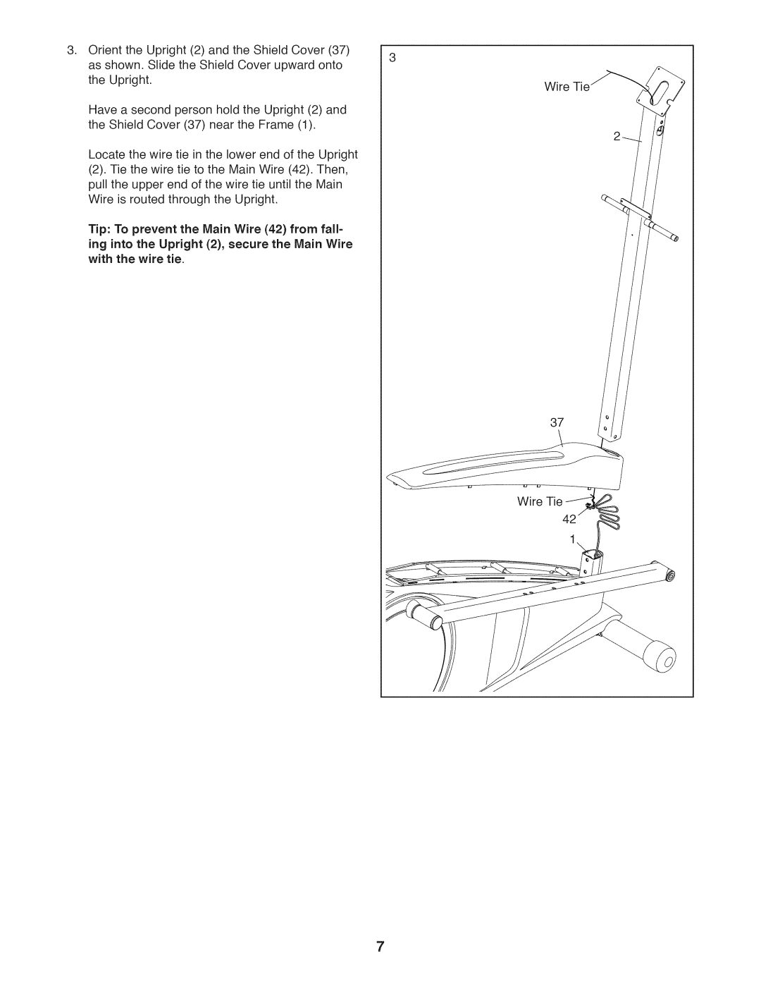 Sears 831.23953.0 user manual Wire Tie 