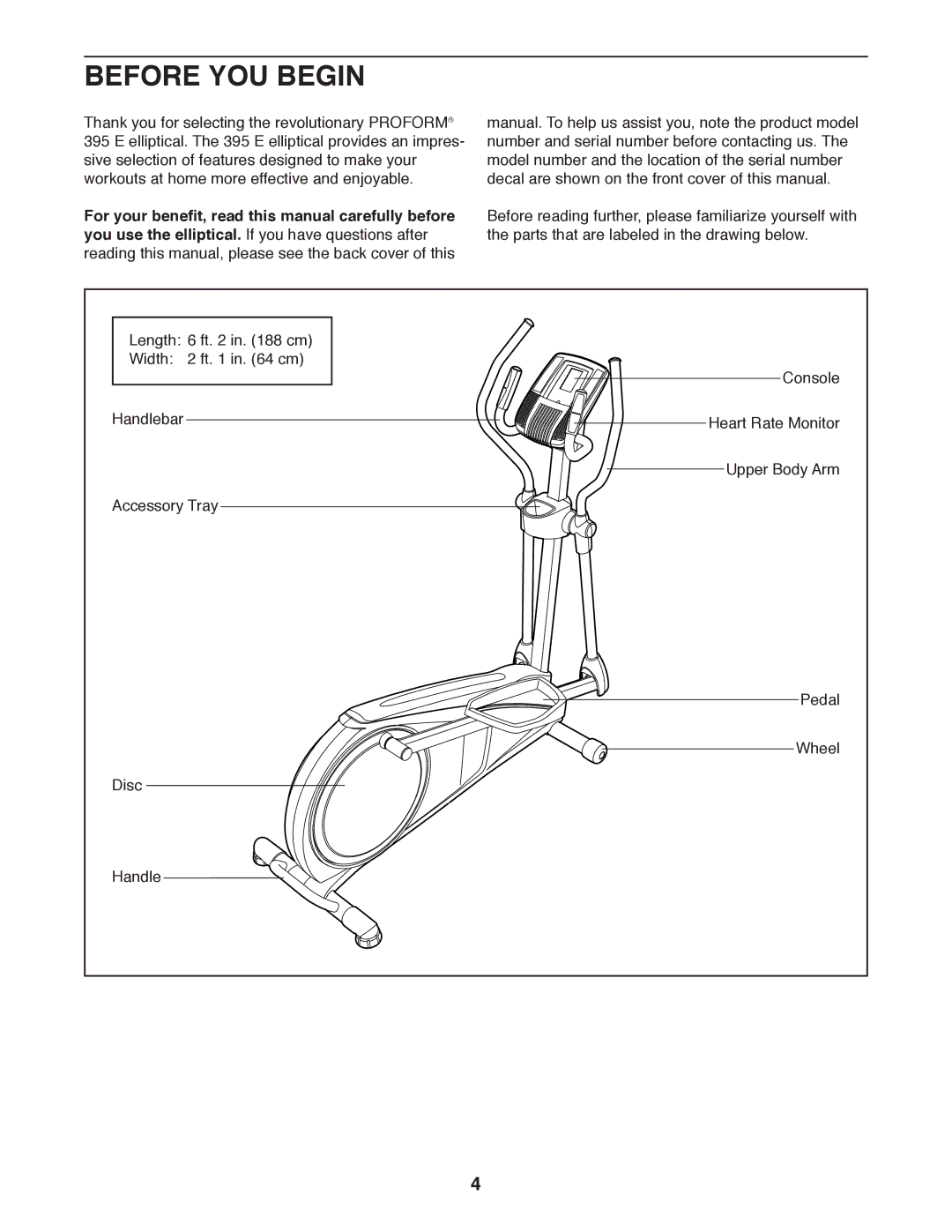 Sears 831.23953.1 user manual Before YOU Begin 