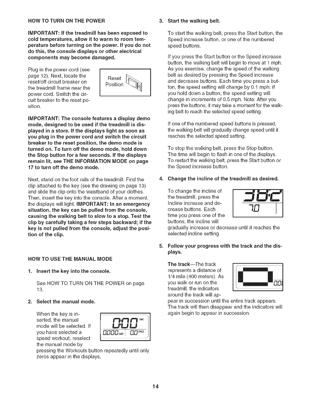 Sears 831.24733.0 user manual HOW to Turn on the Power, HOW to USE the Manual Mode, Plays 