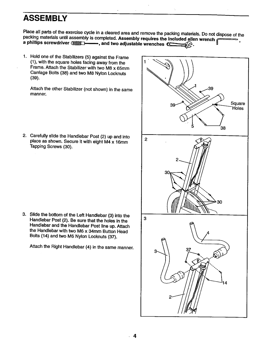 Sears 831.28822 user manual Assembly 