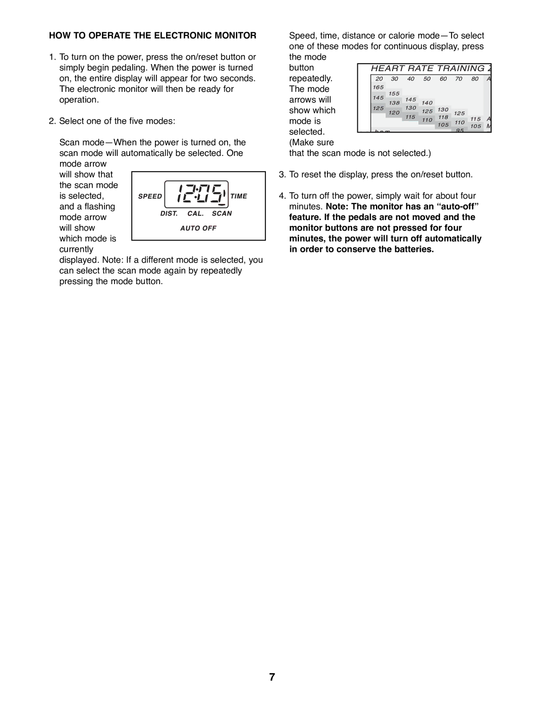 Sears 831.288261 user manual HOW to Operate the Electronic Monitor 