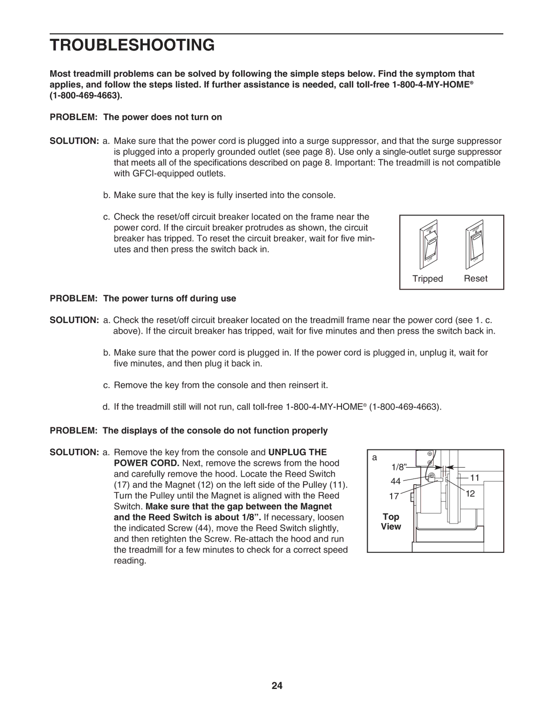 Sears 831.294880 user manual Troubleshooting, Problem The power turns off during use 