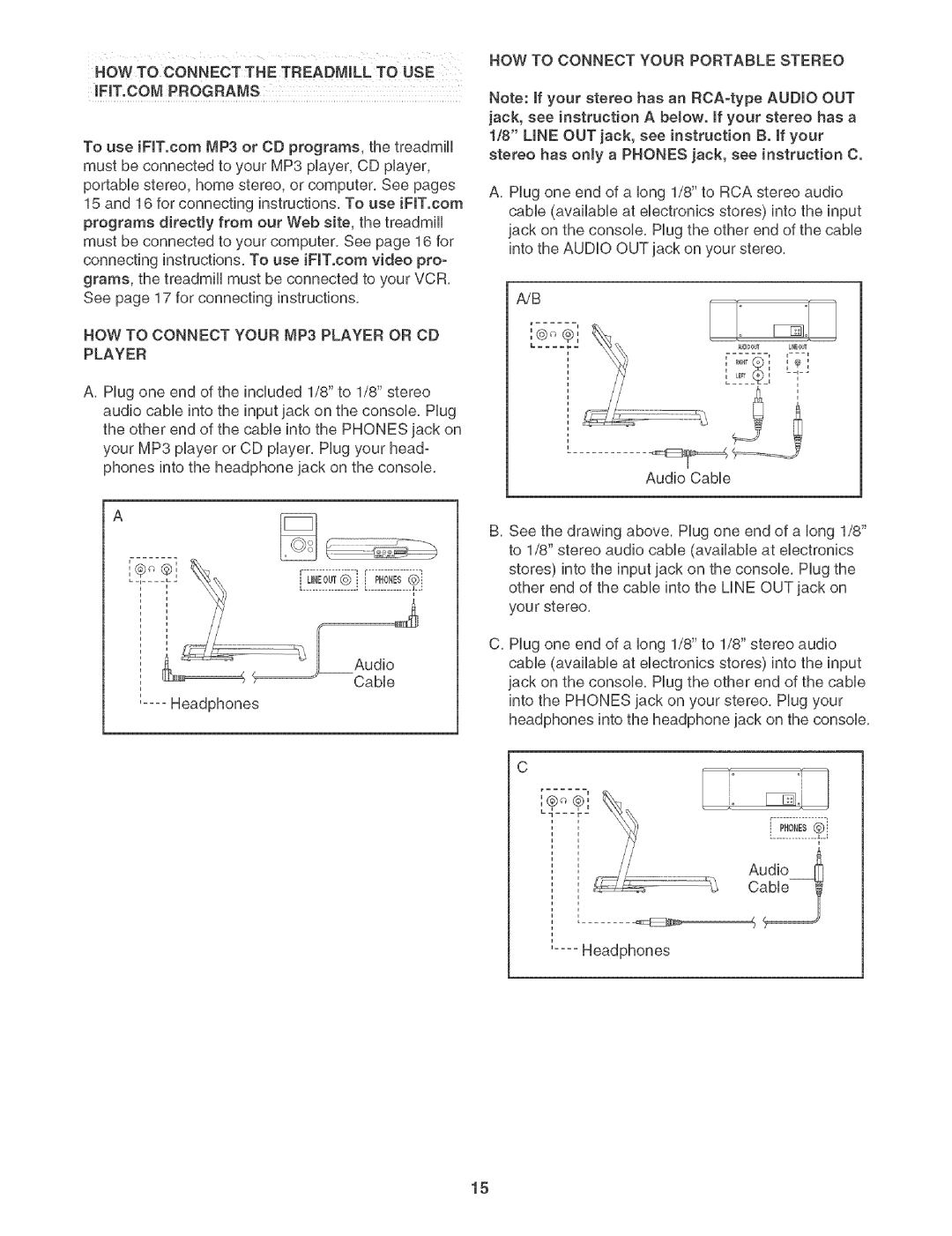 Sears 831.29506 user manual HOW to Connect Your MP3 Player or CD Player, HOW to Connect Your Portable Stereo 