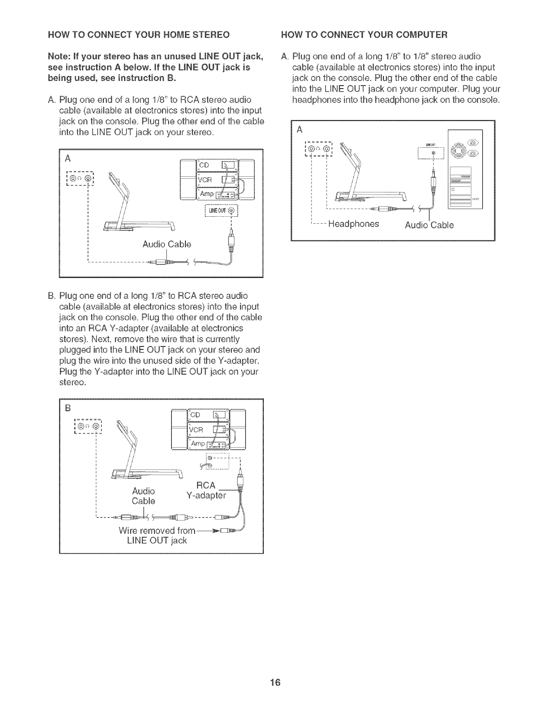 Sears 831.29506 user manual HOW to Connect Your Home Stereo HOW to Connect Your Computer, Rca 